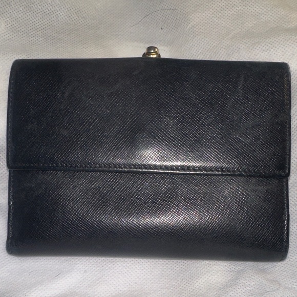 Black Salvador Ferragamo Wallet with Silver Hardware - Picture 8 of 11